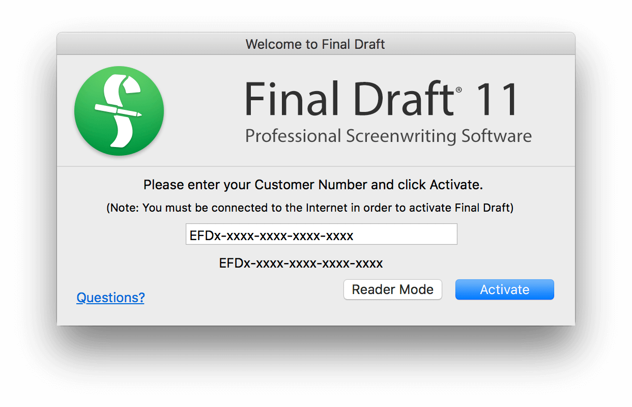 Download Final Draft 7 Mac
